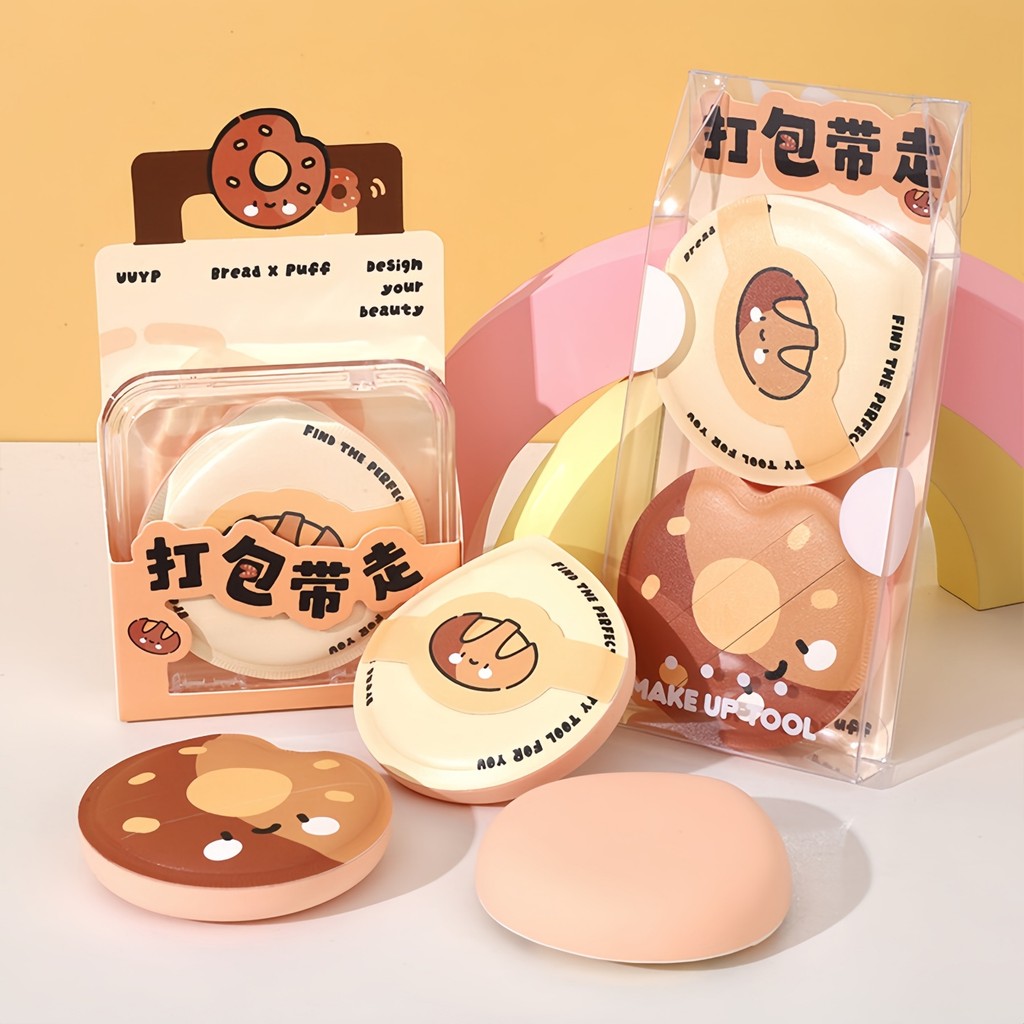 พัฟจีน พัฟยักษ์ New Style Bread Family Marshmallow Puff Delicate Non-sticking Powder Q-bomb Makeup S