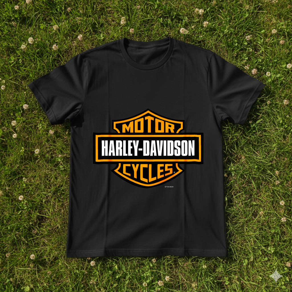 เสื้อยืดผู้ชาย OLP Harley Davidson ลายเท่ คุณภาพดี สายไบค์เกอร์ เสื้อยืดคอตตอน