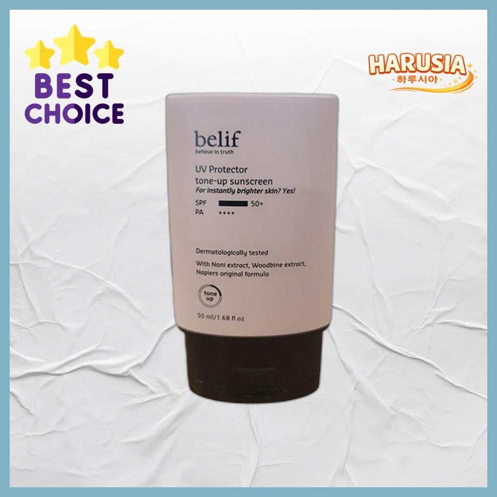 [belif] UV Protector Tone-Up Sunscreen, 50ml, 1pc / ครีมกันแดดเกาหลี / Tone-Up Finish / ของแท้ 100% 