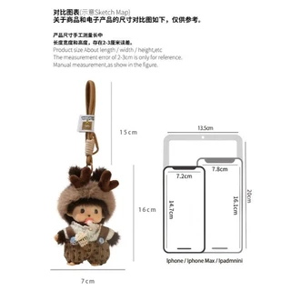【พร้อมส่ง】monchhichi baby กระเป๋า พวงกุญแจ เสื้อ แก้ว พวงกุญแจ jol case griptok magsafeของแท้น่ารักลิงตุ๊กตากระเป๋าจี้กระเป๋าจี้มือเชือกตุ๊กตาแฟนของขวัญตุ๊กตาไวนิลจี้