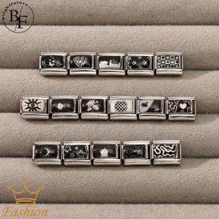 สร้อยข้อมือสแตนเลส 9 มม. ออกแบบด้วย.charm เป็ดนางฟ้าลาย꽃สไตล…