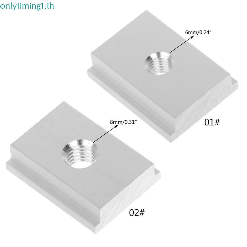 Onlytiming M6 M8 T-slot T-Slider เลื่อนอ่อนนุชสําหรับงานไม้เครื่องมือ Slot Fastener Jigs Pressi