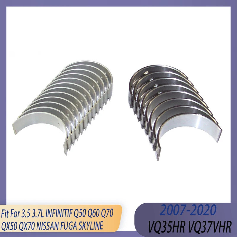 เครื่องยนต์ STD หลักและเชื่อมต่อแบริ่งชุด Fit 3.5 3.7 L GAS V6 07-20 VQ35HR VQ37VHR สําหรับ INFINITI