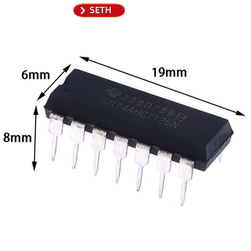 SETH 5 ชิ้น/ล็อต SN74AHCT125N 74AHCT125 74AHCT125N In-line DIP-14 Logic Chip Vary
