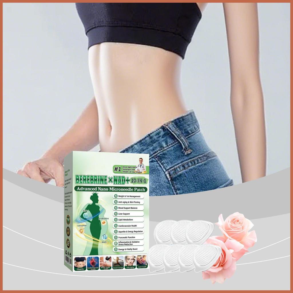 Microneedle Patch Brightening ธรรมชาติ 7 ชิ้น Body Sculpting แพทช์ Microneedle สําหรับผู้หญิงสุภาพสต
