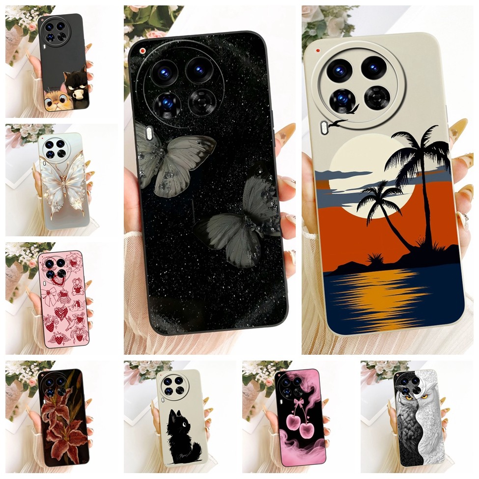 Tecno CL9 Casing Tecno Camon 30 Premier Cover Fashion Cartoon Cute Funny Painted Silicone Phone Case