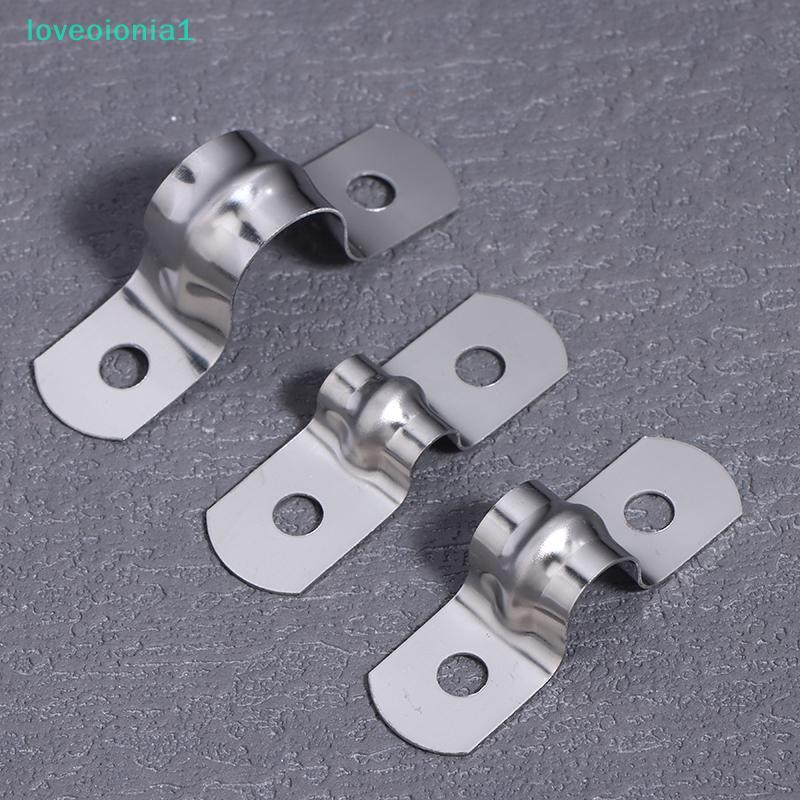 loveoionia1 สแตนเลส U-Shaped Tube Clamp อานโลหะ Tube Clamp U Conduit Braet สําหรับการใช้งานสําหรับงา