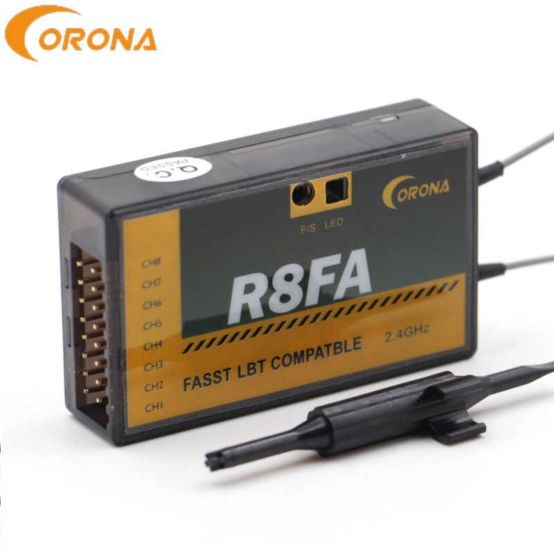 รีซีฟ Corona R8FA 2.4Ghz 8CH Ft ใช้กับ T6EX T8FG 10CG 14SG 4PKS