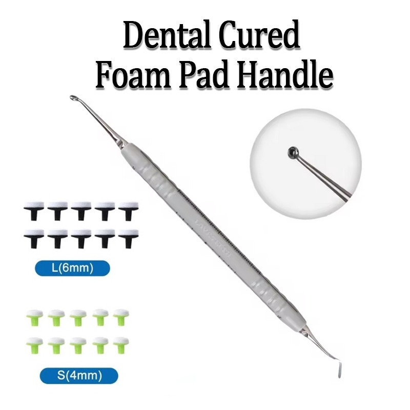 L/S ทันตกรรมเรซิ่นบรรจุ Molding เครื่องมือ Veneer แผ่นโฟมไม้พาย Handle Molding เครื่องมือ