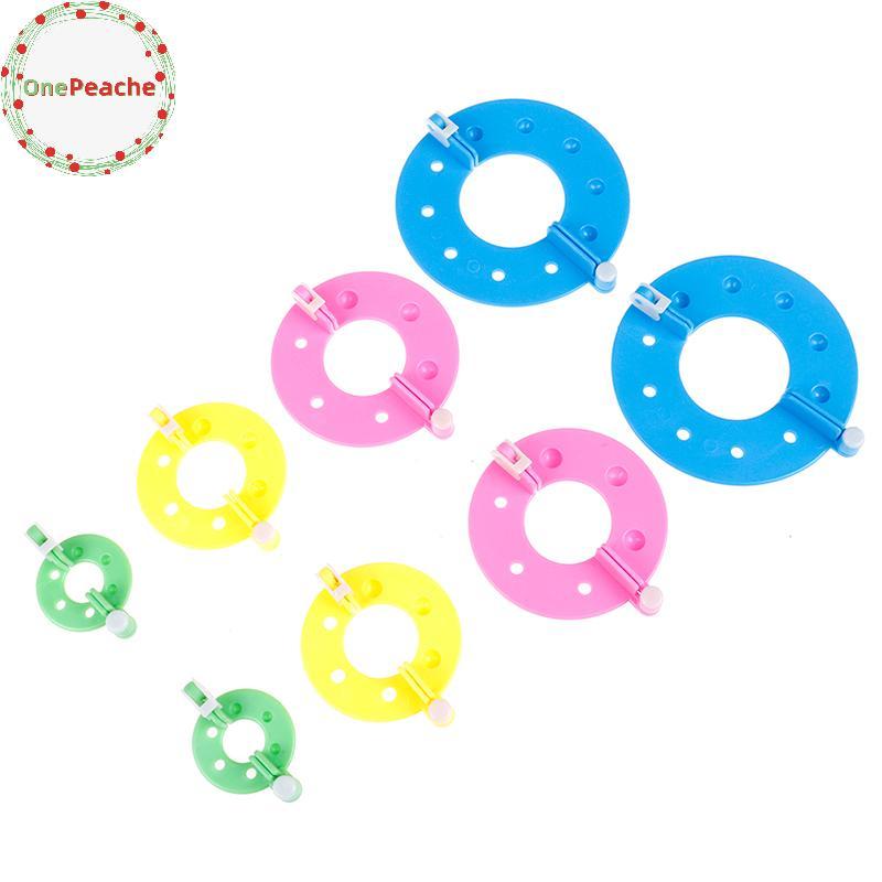 OnePeache 8PCS 4 ขนาด Fluff Ball Weaver PomPom Maker ถัก Loom Kit TH