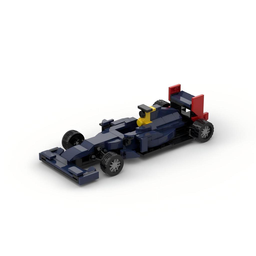 มอค-124943ใช้งานร่วมกับ Lego Formula F1 Red Bull Fleet RB9 อนุภาคขนาดเล็กใส่บล็อกตัวต่อ Racing Model