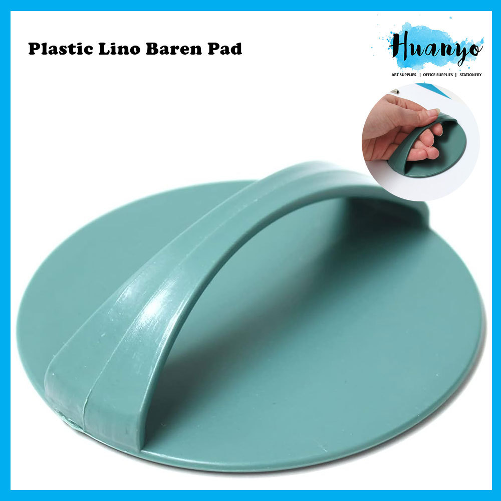 พลาสติก Lino Baren Pad (10 ซม.) สําหรับเครื่องมือถ่ายโอนหมึกพิมพ์สําหรับ Lino Cut Woodblock & Relief