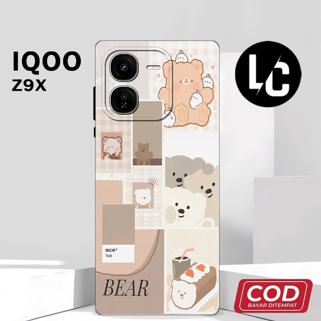 (AQ 37) ยางยืดหยุ่น Softcase สําหรับ vivo iQOO Z9x ซิลิโคน l Pro กล้อง l ปลอกล่าสุด l เคสสําหรับหญิง