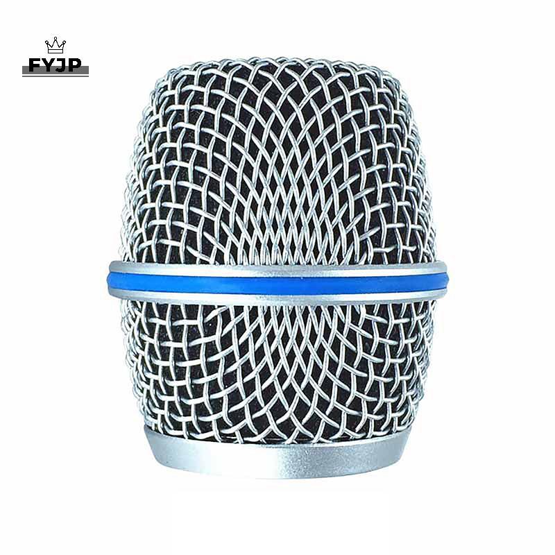 FYJP เปลี่ยนไมโครโฟนโลหะ Grille Replacing Professional Party Mic Head Part อุปกรณ์เสริมสําหรับ Shure