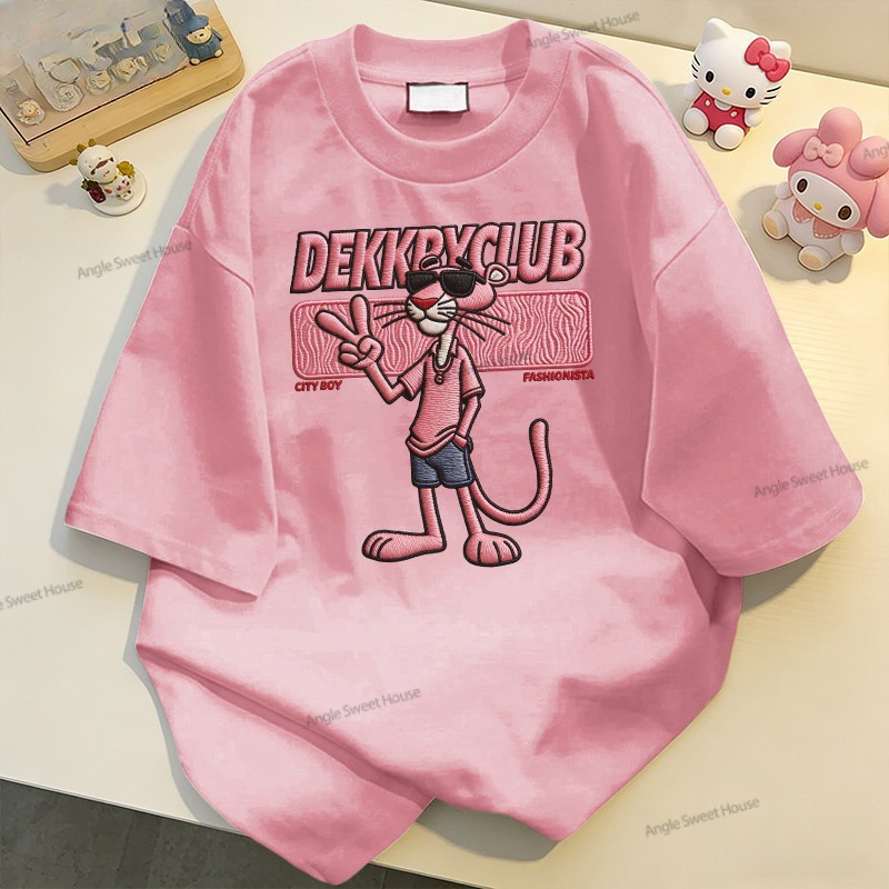 (จัดส่งตลอด 24 ชั่วโมง）Angle Official เสื้อยืดสไตล์เกาหลีแบบใหม่ ลายสวย เสื้อแขนสั้นผู้หญิง ผ้านุ่ม 