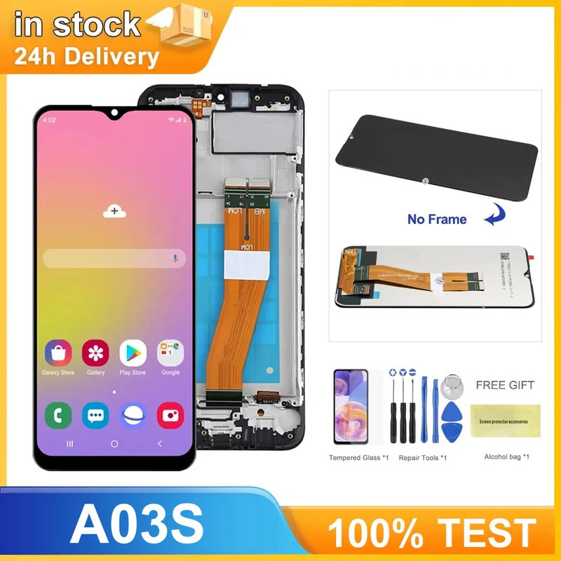 6.5 นิ้ว A03S สําหรับ Samsung A03s LCD touch screen digitizer assembly สําหรับ Samsung A03s Lcd เปลี
