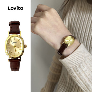 Lovito นาฬิกาควอทซ์โลหะผิวสัมผัส LFA99177