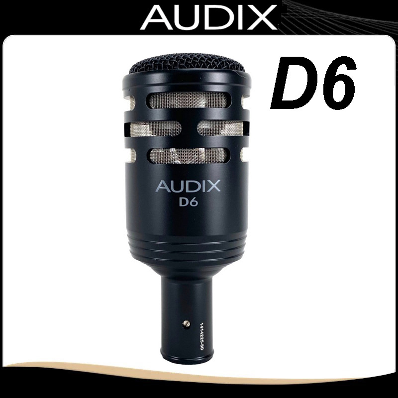 Audix D6 Professional Dynamic Instrument ไมโครโฟน Cardioid Kick Drum Mic สําหรับ Stage Studio Broadc