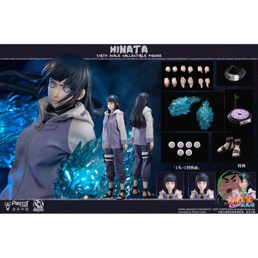 Rocket Toys ROC006 1/6 Genuinely Authorized Naruto Shippuden Hyuga Hinata Action Figure