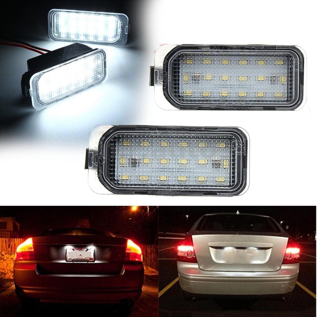 2x 18 LED Licence จํานวนแผ่นสําหรับ Ford Fiesta Focus C-Max Kug