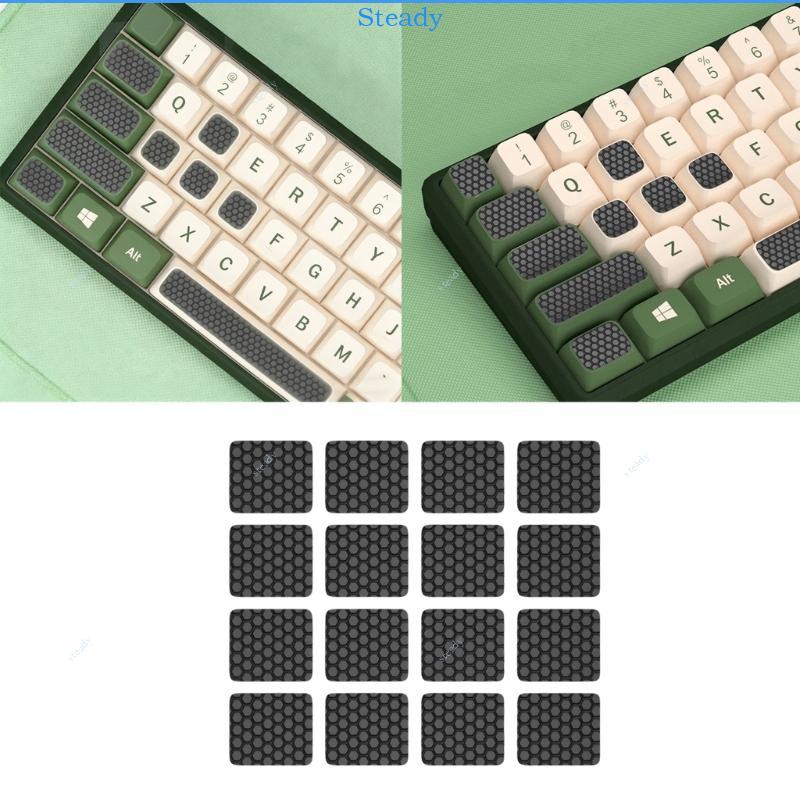 Stedy 4 8 16 ชิ้นซิลิโคน Keycaps สติกเกอร์ Antislip สําหรับคอมพิวเตอร์ Gamers