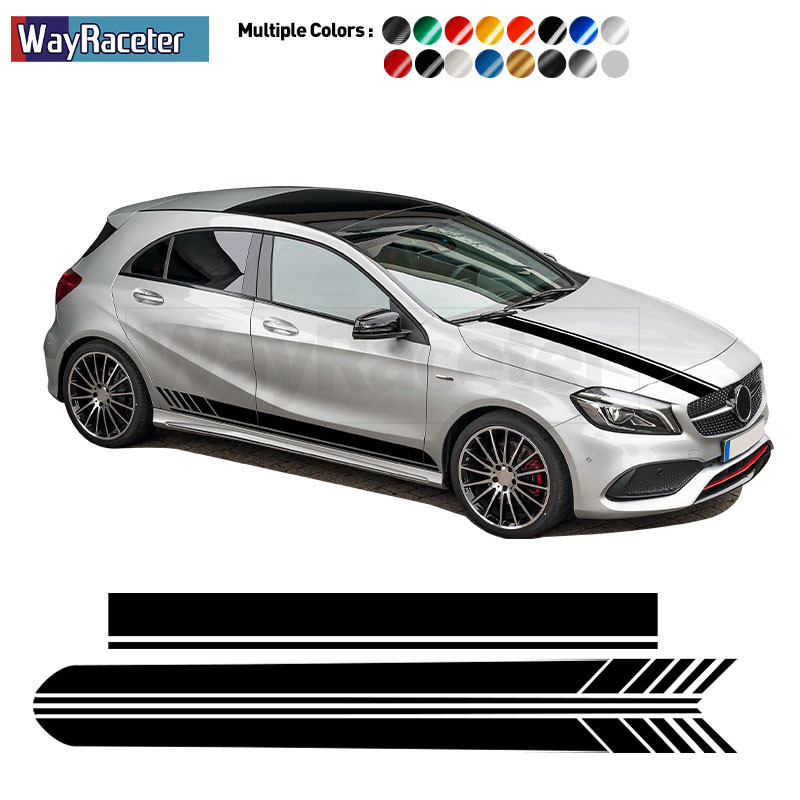 Edition 1 AMG รถ Hood Decal ด้านข้างลายกระโปรงสติกเกอร์สําหรับ Mercedes Benz A Class W177 V177 A35 A