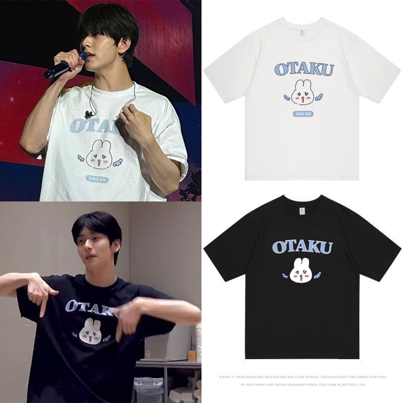 Kpop Txt Soobin Otaku พิมพ์เสื้อลําลองผ้าฝ้าย,ฤดูร้อนแขนสั้นสําหรับผู้หญิง