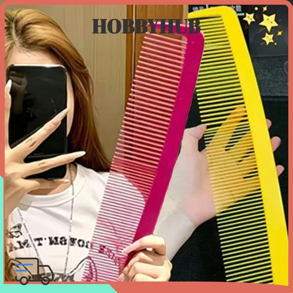 HOBBYHUB หวีผมตรง, หวียักษ์พลาสติกยักษ์, หวีนวดแยกส่วนผมตลกของเล่นคลายเครียด – โปรปัง