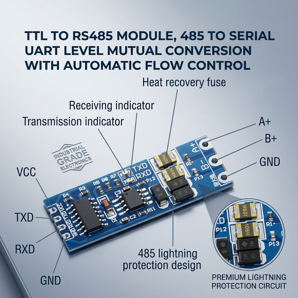 TTL to RS485 level serial UART module