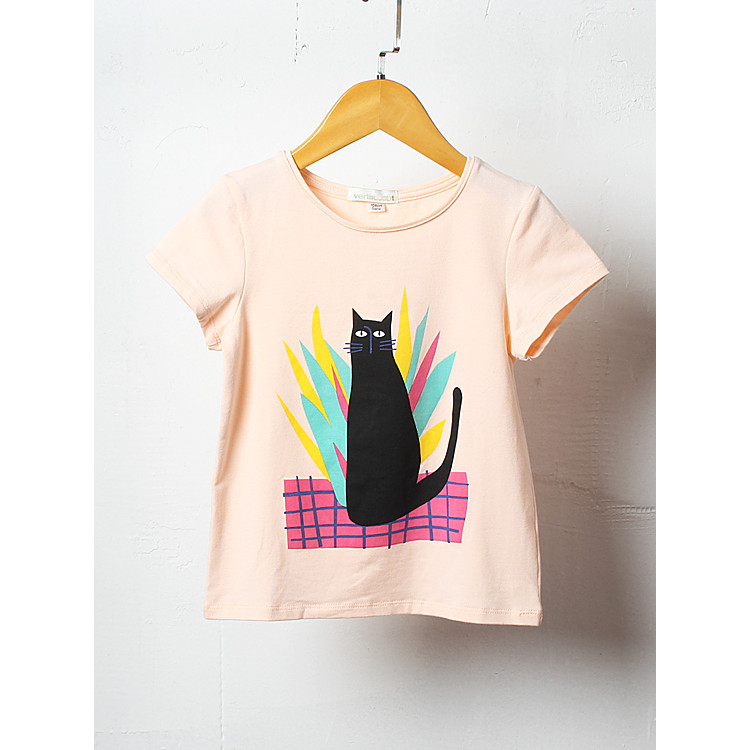 Clearance J278-E4 เสื้อยืดเด็ก ไซส์ EU/US 108-156 จากผ้าฝ้ายแท้ แขนสั้น คอปกกลม