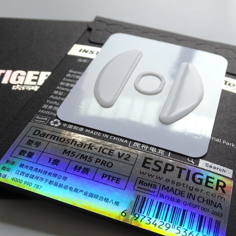 สติ๊กเกอร์เท้าเมาส์สําหรับเล่นเกม T Tiger Talisman เหมาะสําหรับ Dharma Shark Darmoshark M5 Foot Pad 