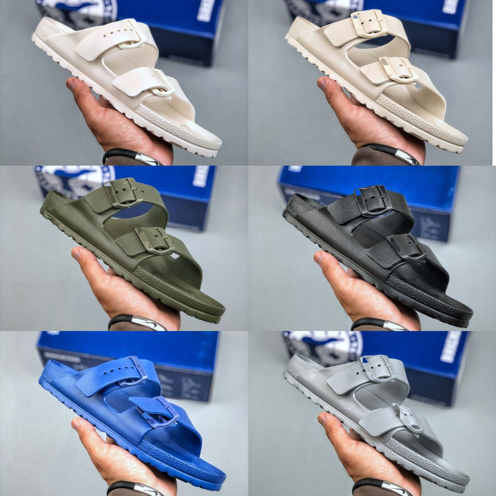 box+toebagunisex 2025EVA ultralight double buckle กันน้ําผู้ชายผู้หญิงรองเท้าแตะชายหาดรองเท้าแตะ LWF