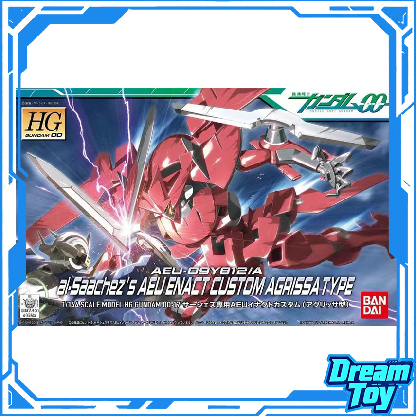 Bandai HG AEU-09Y812/A Ali al-Saachezs AEU Enact Custom Agrissa Type – Mobile Suit Gundam 00 Model K