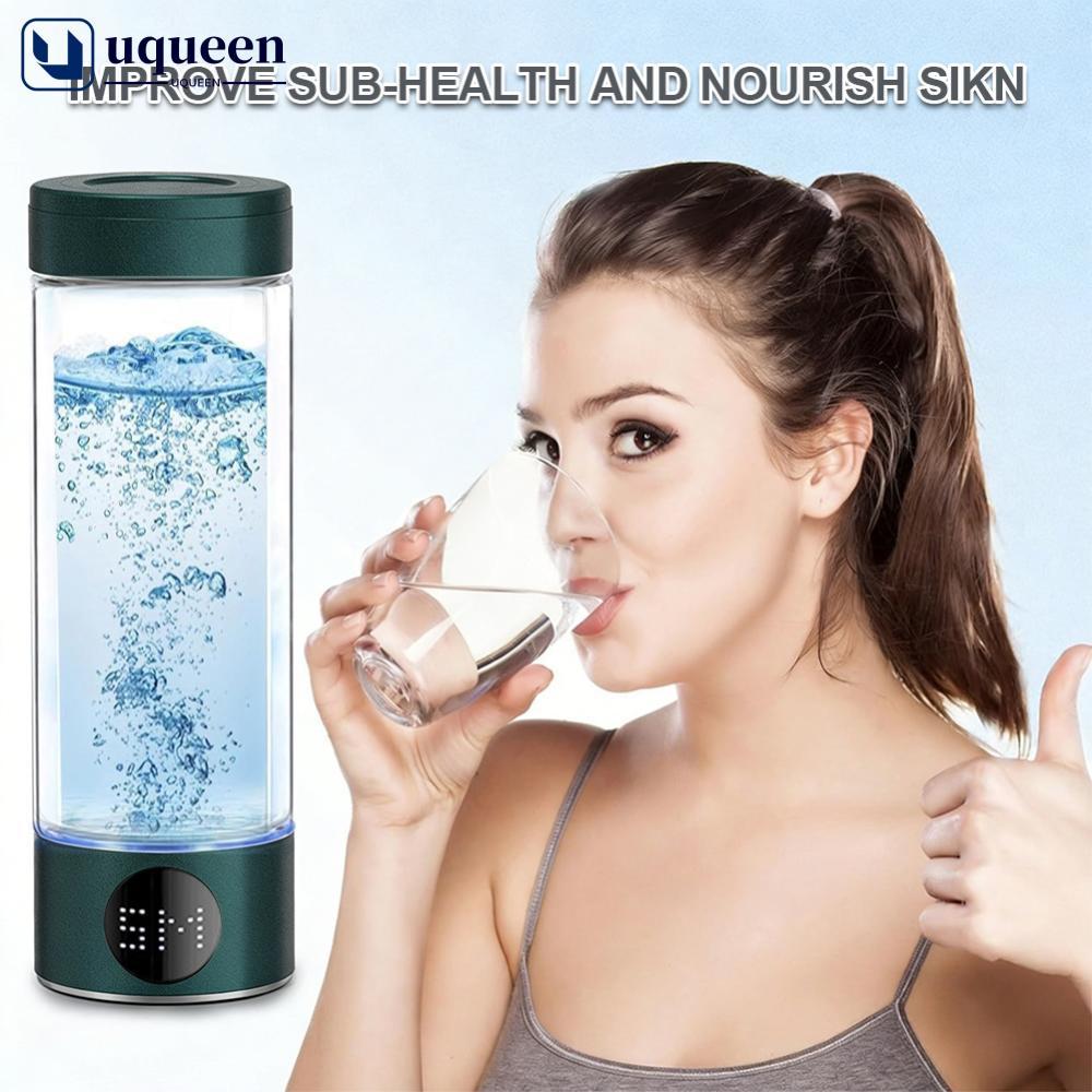 UQUEEN Hydrogen-Richถ้วยน้ําไฟฟ้าไฮโดรเจนการดูดซึมน้ําเครื่องกําเนิดไฟฟ้าขวดกรองแบบพกพาทุกวันWellnes
