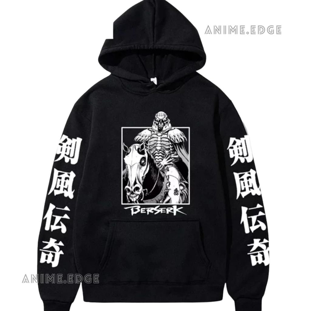 MANGA JEPANG BERSERK Sweatshirt เสื้อฮู้ดสําหรับผู้ชายและผู้หญิงทุกขนาดและดีไซน์สวยงาม