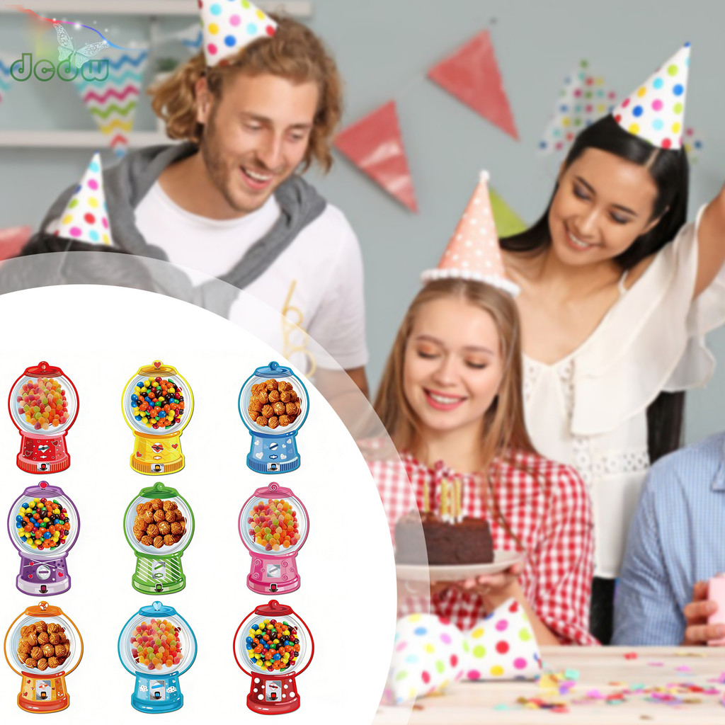 DIY Gumballs Machine Craft Kit แลกเปลี่ยนวันหยุดปัจจุบันกระเป๋าสําหรับเด็กอุปกรณ์งานเลี้ยงวันเกิด