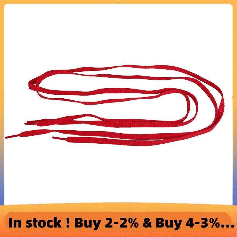 Flat Shoe Laces Bootlaces Trainers Skate เชือกผูกรองเท้าที่แข็งแกร่งสีแดง