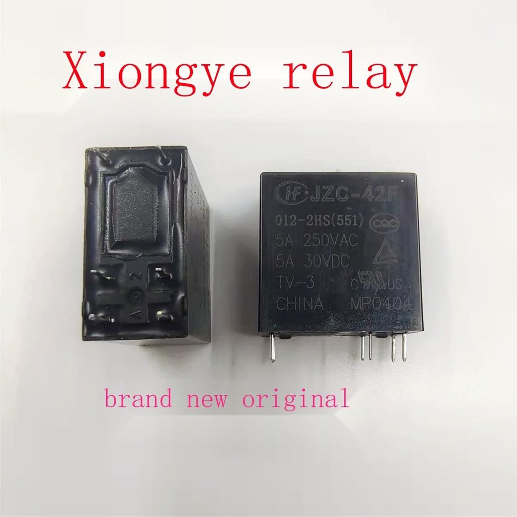 ใหม่เดิม JZC-42F 012-2HS 5A 6 ฟุต Hongfa รีเลย์ยานยนต์จุดสต็อก