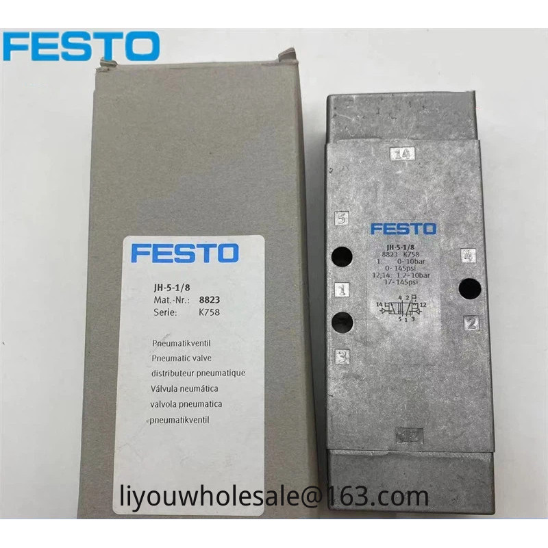 FESTO วาล์วควบคุมนิวเมติกยี่ห้อใหม่พร้อมสต็อก JDH/JH-5-1/8-1/4-1/2 8823 10408 8824 10409 10165
