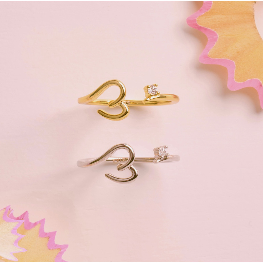 YVIS Flowie Brass Ring - Doodle Collection