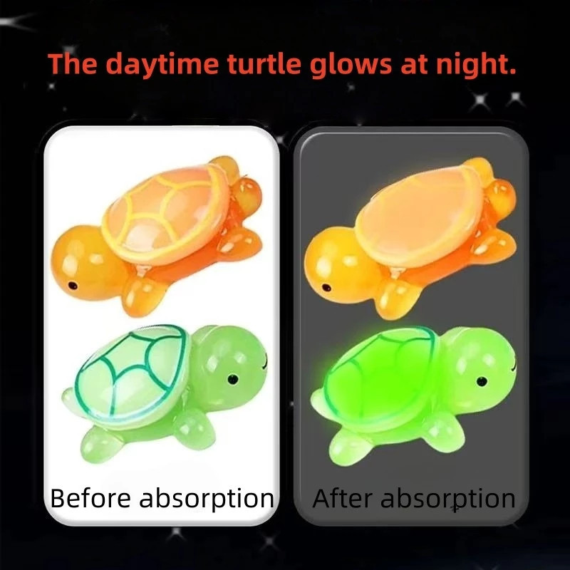 🔥จัดส่งภายใน 4 ชั่วโมง🔥ของเล่นเต่าเรืองแสง 101 ชิ้น ของเล่นเต่าเรืองแสง ตุ๊กตาตกแต่งโต๊ะ รูปปั้นแอ็คชัน ของเล่นเด็กเรือง - รูปที่ 7