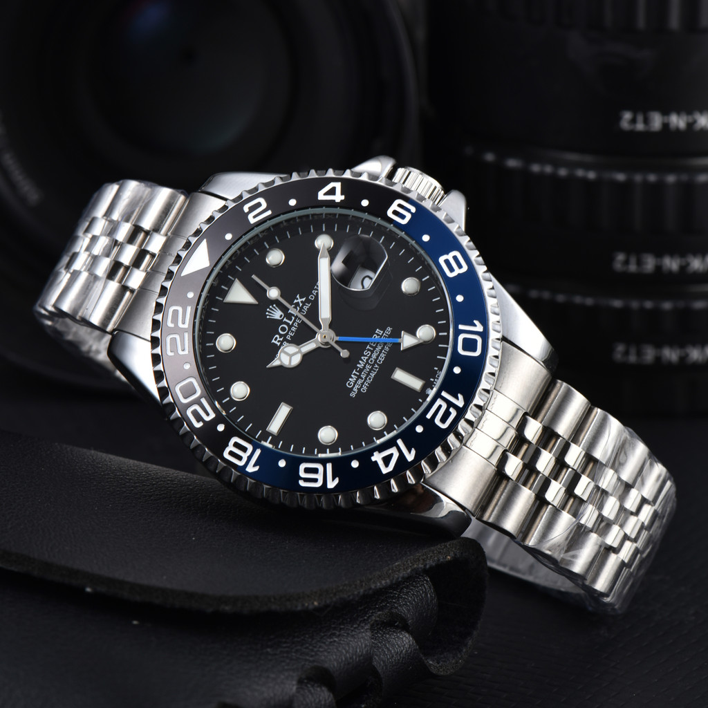 Classic R Submariner GMT-Master Man นาฬิกาธุรกิจสแตนเลสฟังก์ชั่นเต็มรูปแบบ Quarz Chronograph Luminous นาฬิกาข้อมือ - รูปที่ 5
