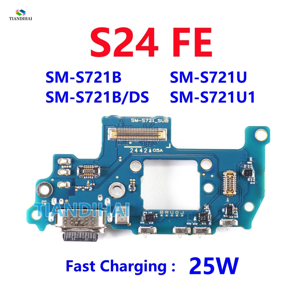 S24FE USB Dock Connector พอร์ตชาร์จ Flex สําหรับ Samsung Galaxy S24 FE S721B S721B/DS S721U S721 5G 