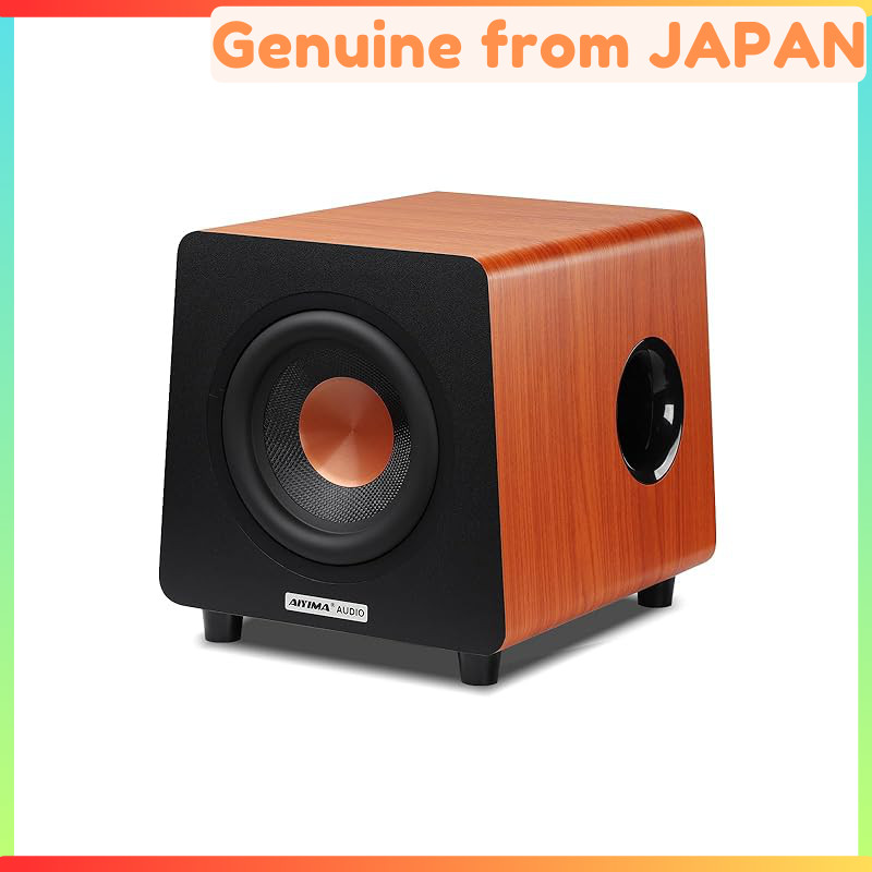 AIYIMA 800 X (3Ω) 100W 8-Inch Active Subwoofer TPA3116D Chip Mono Subwoofer with RCA and AUX Input f