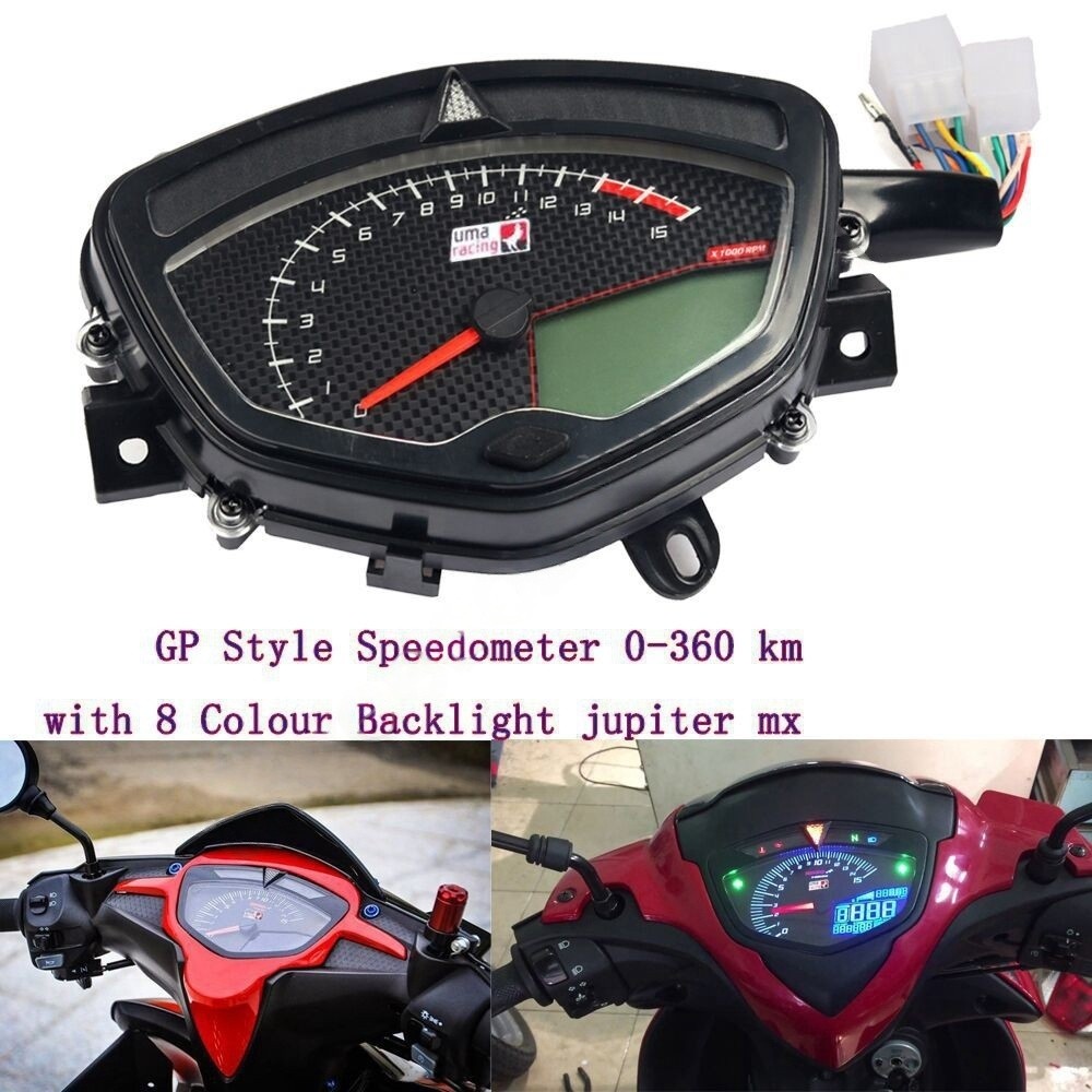 สําหรับ Yamaha 135 LC V1/ Jupiter MX Sniper รถจักรยานยนต์ Tachometer เครื่องวัดระยะทางดิจิตอล Speedo
