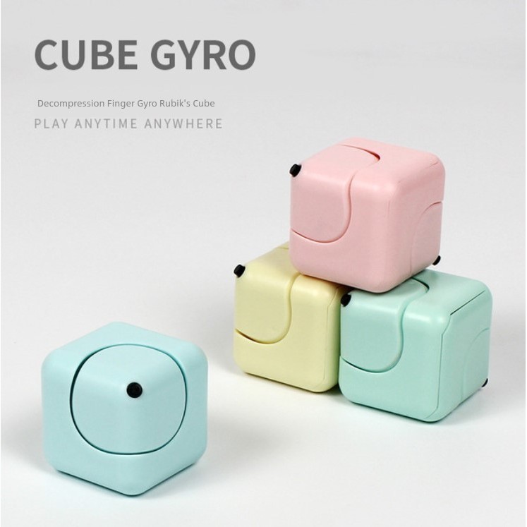 Decompression Spinner Macaron Color Series Cyclone Cube Dice Fidget Spinner