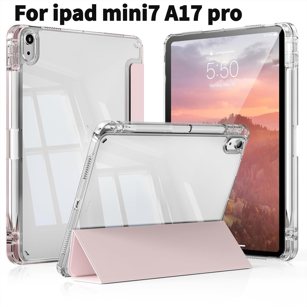 Flip Clear อะคริลิคสําหรับ iPad mini7 A17 Pro mini6 8.3 "Mini 4th 5th 6th 7th mini 7.9 gen5 Gen4 Gen