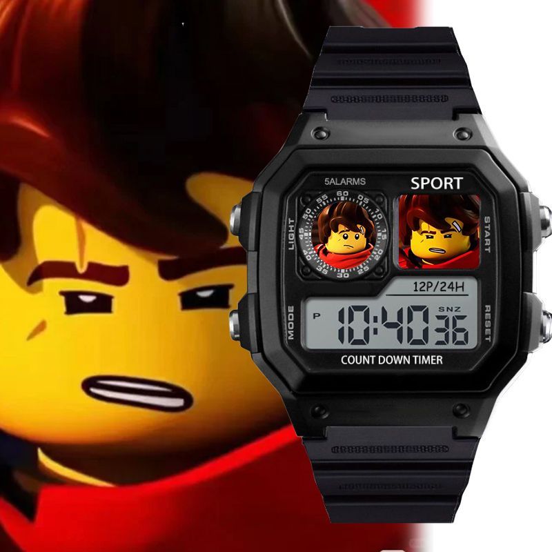 ninjago เลโก้ Lego Phantom Ninja Pain Watch Lloyd สินค้าสองมิตินักเรียนนาฬิกาสมาร์ทอินเทรนด์กีฬานาฬิ