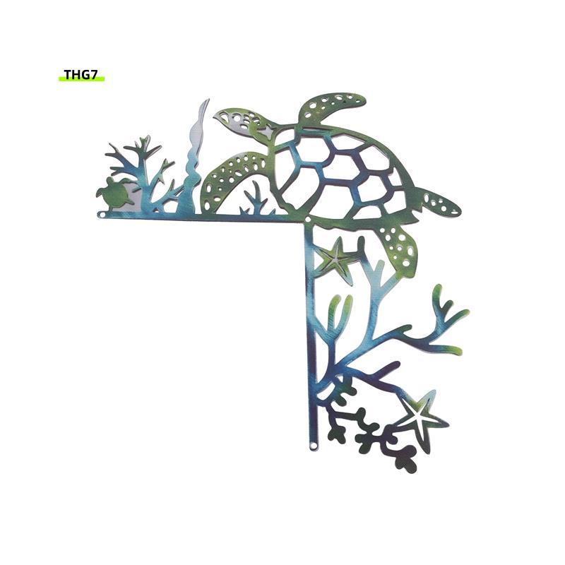 Belinda7Sea Turtle Door Frame Decor, Sea Turtle Double Sided Outline, Ocean Metal Sea Turtle Door Fr