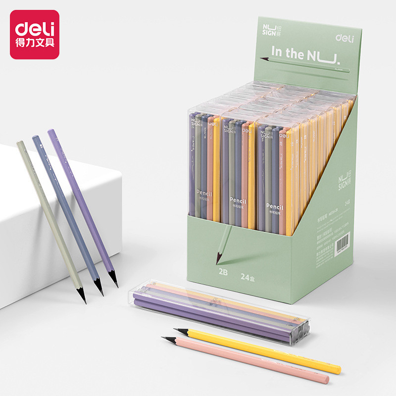 得力NS724-2B Delicle High End ชุบนักเรียน Norishing HBDel NS724-2B ดินสอ High End bdejhd888.my20260118